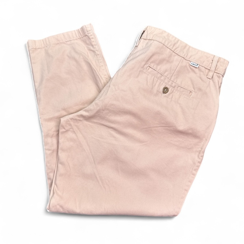 Levi's Chino Pants Womens Size 32 Pastel Pink Straight Leg Mid Rise Stretch